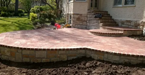 Brick patio
